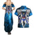 Wing Zero Gundam Couples Matching Summer Maxi Dress and Hawaiian Shirt Anime Style