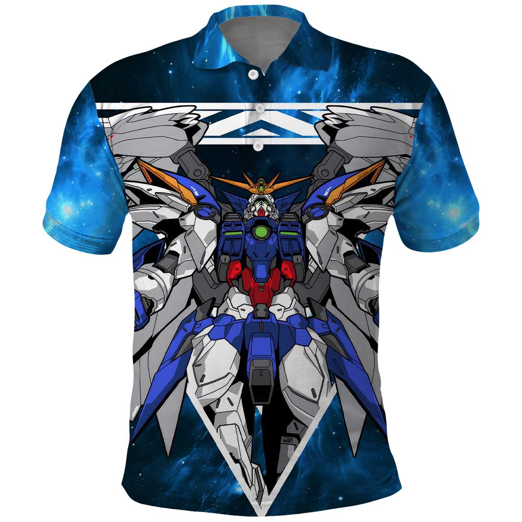 Wing Zero Gundam Polo Shirt Anime Style