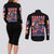 Garchomp Poke Couples Matching Long Sleeve Bodycon Dress and Long Sleeve Button Shirt Anime Style