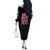 Garchomp Poke Off The Shoulder Long Sleeve Dress Anime Style