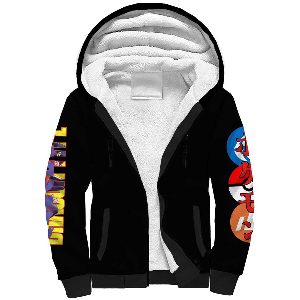 Garchomp Poke Sherpa Hoodie Anime Style