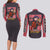 Misato Katsuragi Neon Genesis Evangelion Couples Matching Long Sleeve Bodycon Dress and Long Sleeve Button Shirt Anime Style