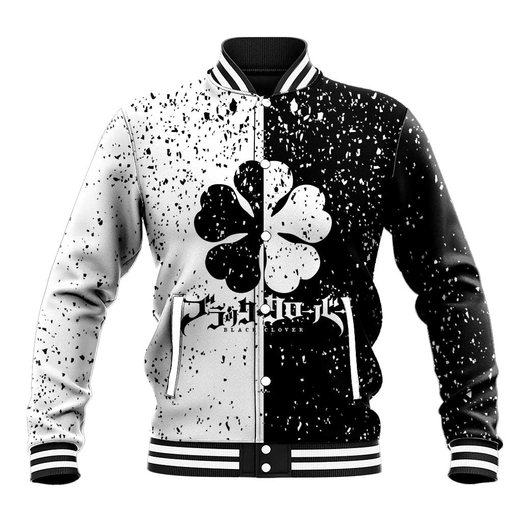 Five Leaf Clover Black Clover Baseball Jacket Anime Grunge Style