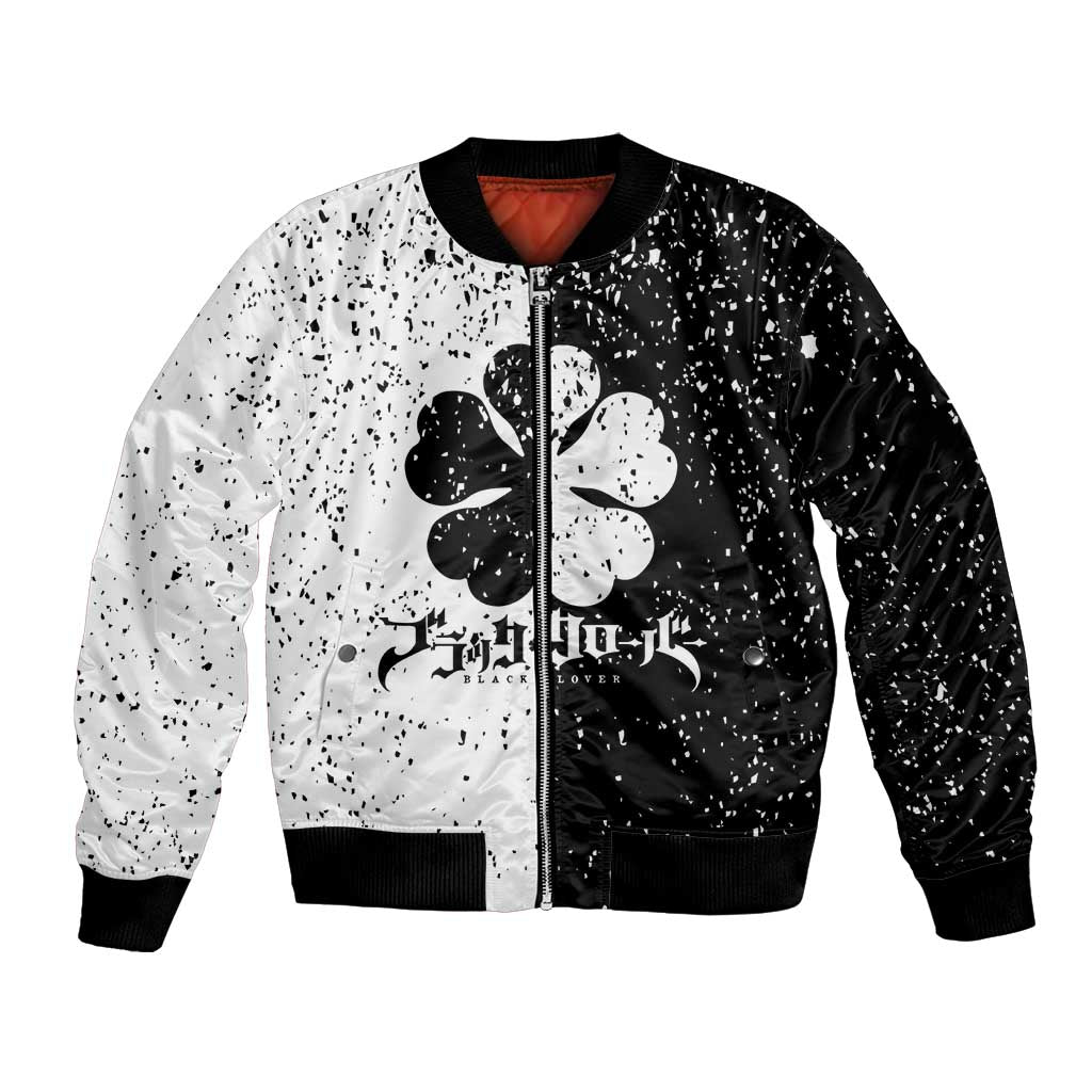 Five Leaf Clover Black Clover Bomber Jacket Anime Grunge Style