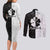 Five Leaf Clover Black Clover Couples Matching Long Sleeve Bodycon Dress and Long Sleeve Button Shirt Anime Grunge Style