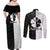 Five Leaf Clover Black Clover Couples Matching Off Shoulder Maxi Dress and Long Sleeve Button Shirt Anime Grunge Style