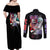 Uchiha Madara V2 Naruto Couples Matching Off Shoulder Maxi Dress and Long Sleeve Button Shirt Anime Style