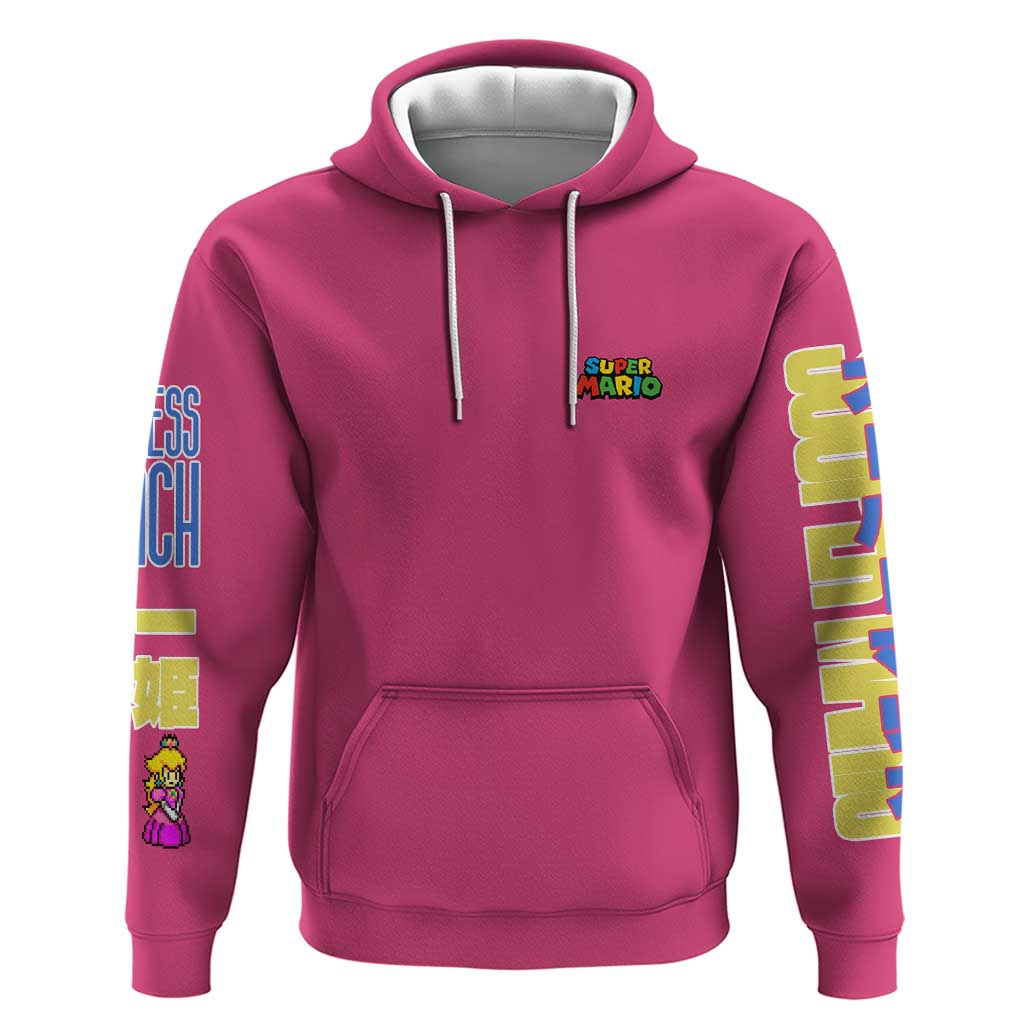 Peach Mario Bros Hoodie Anime Style