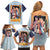 Akira Sendoh Slam Dunk Family Matching Off Shoulder Short Dress and Hawaiian Shirt Japan Anime Style