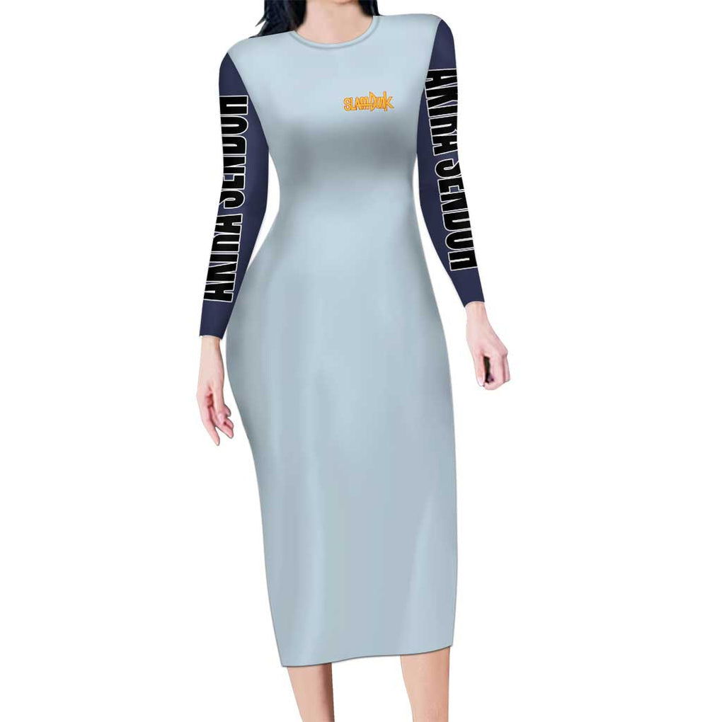 Akira Sendoh Slam Dunk Long Sleeve Bodycon Dress Japan Anime Style