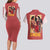 Hanamichi Sakuragi Slam Dunk Couples Matching Long Sleeve Bodycon Dress and Hawaiian Shirt Japan Anime Style