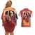 Hanamichi Sakuragi Slam Dunk Couples Matching Off Shoulder Short Dress and Hawaiian Shirt Japan Anime Style