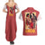 Hanamichi Sakuragi Slam Dunk Couples Matching Summer Maxi Dress and Hawaiian Shirt Japan Anime Style