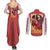 Hanamichi Sakuragi Slam Dunk Couples Matching Summer Maxi Dress and Long Sleeve Button Shirt Japan Anime Style