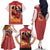 Hanamichi Sakuragi Slam Dunk Family Matching Off The Shoulder Long Sleeve Dress and Hawaiian Shirt Japan Anime Style