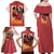 Hanamichi Sakuragi Slam Dunk Family Matching Off Shoulder Maxi Dress and Hawaiian Shirt Japan Anime Style