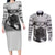 Kakashi Hatake - Anime Style Manga Couples Matching Long Sleeve Bodycon Dress and Long Sleeve Button Shirt