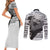 Kakashi Hatake - Anime Style Manga Couples Matching Short Sleeve Bodycon Dress and Long Sleeve Button Shirt