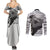 Kakashi Hatake - Anime Style Manga Couples Matching Summer Maxi Dress and Long Sleeve Button Shirt