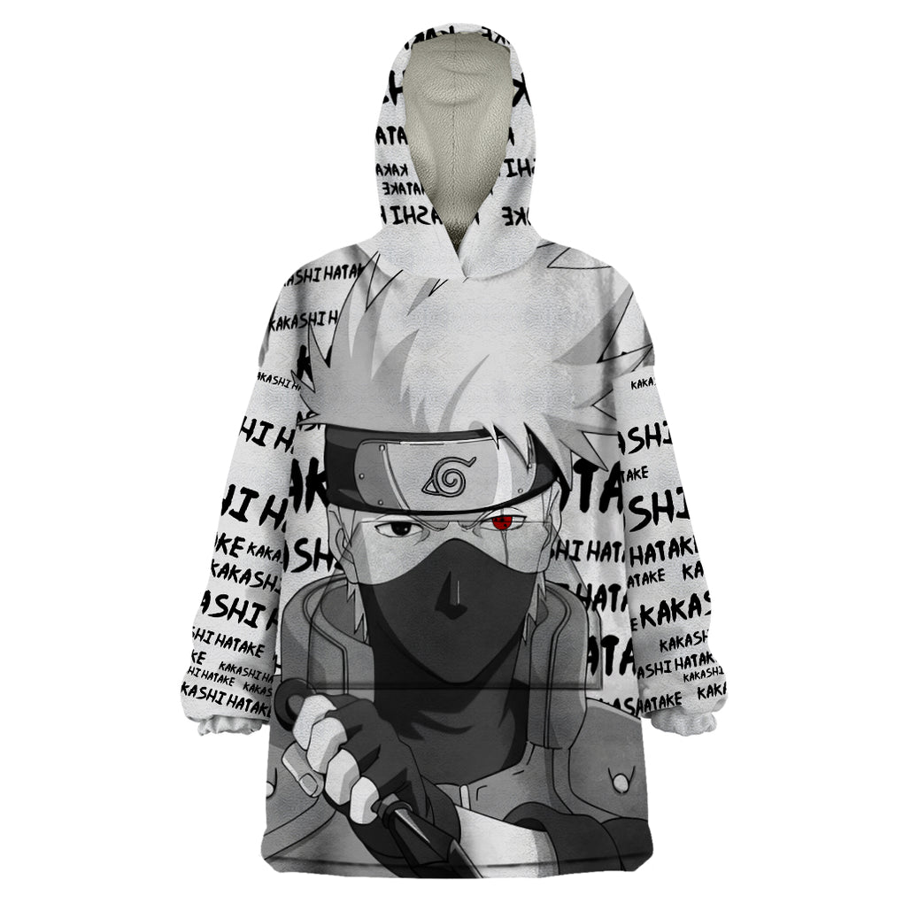 Kakashi Hatake - Anime Style Manga Wearable Blanket Hoodie