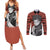 Gaara - Style Manga Couples Matching Summer Maxi Dress and Long Sleeve Button Shirt