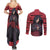 Madara Uchiha - Style Manga Couples Matching Summer Maxi Dress and Long Sleeve Button Shirt