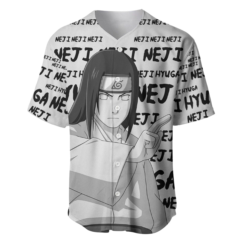 Neji Hyuga - Style Manga Baseball Jersey