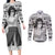 Neji Hyuga - Style Manga Couples Matching Long Sleeve Bodycon Dress and Long Sleeve Button Shirt