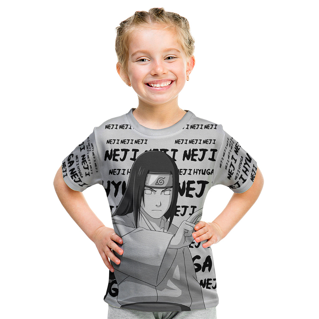 Neji Hyuga - Style Manga Kid T Shirt