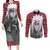 Jiraiya - Style Manga Couples Matching Long Sleeve Bodycon Dress and Long Sleeve Button Shirt