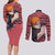 Pain - Style Manga Couples Matching Long Sleeve Bodycon Dress and Long Sleeve Button Shirt