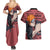 Pain - Style Manga Couples Matching Summer Maxi Dress and Hawaiian Shirt