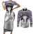 Hinata Hyuga - Style Manga Couples Matching Short Sleeve Bodycon Dress and Long Sleeve Button Shirt