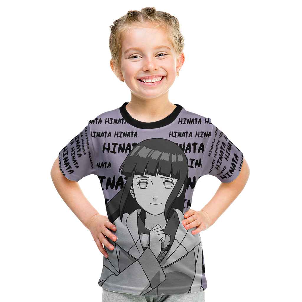 Hinata Hyuga - Style Manga Kid T Shirt