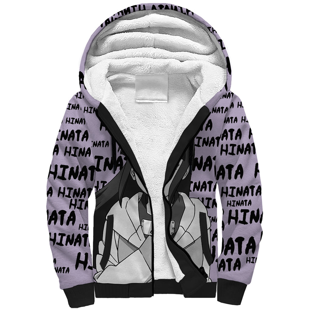 Hinata Hyuga - Style Manga Sherpa Hoodie