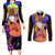 Pochita Couples Matching Long Sleeve Bodycon Dress and Long Sleeve Button Shirt Chainsaw Man