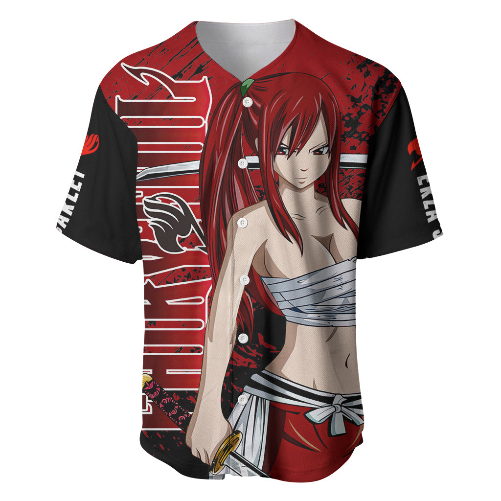 Erza Scarlet Baseball Jersey Fairy Tail