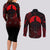 Uchiha Sasuke Couples Matching Long Sleeve Bodycon Dress and Long Sleeve Button Shirt Naruto