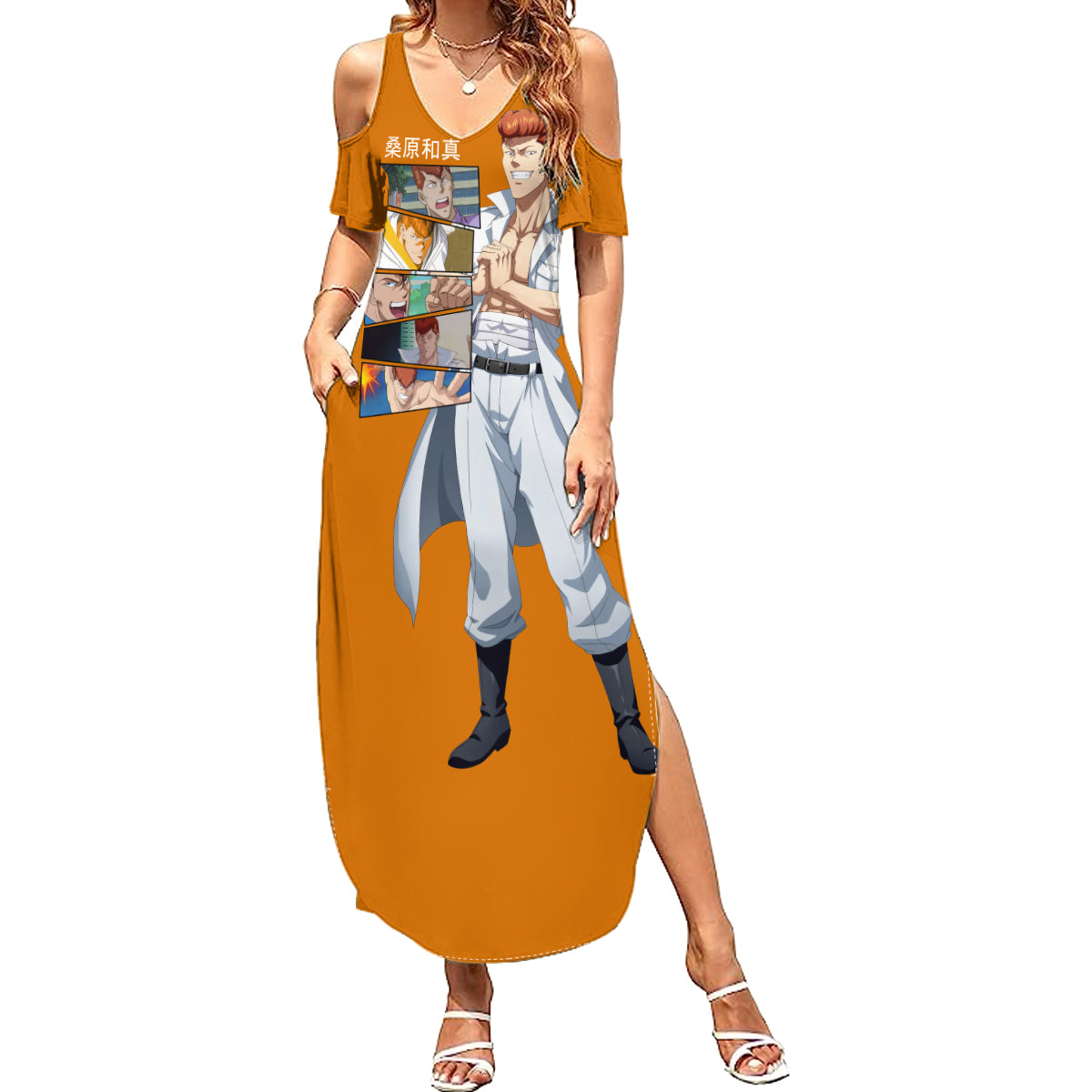 Kazuma Kuwabara Summer Maxi Dress YuYu Hakusho