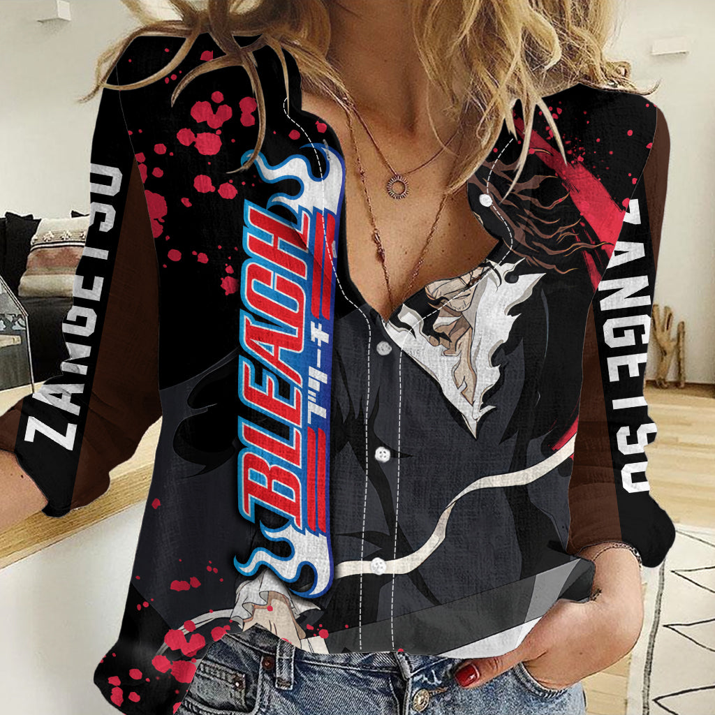 Zangetsu Women Casual Shirt Bleach