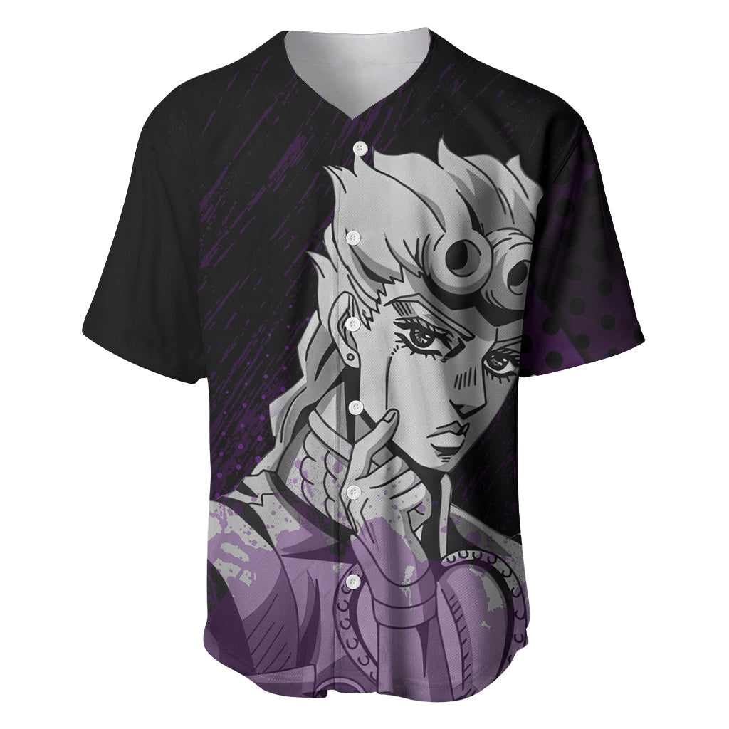 Giorno Giovanna Baseball Jersey JJBAs Anime Style