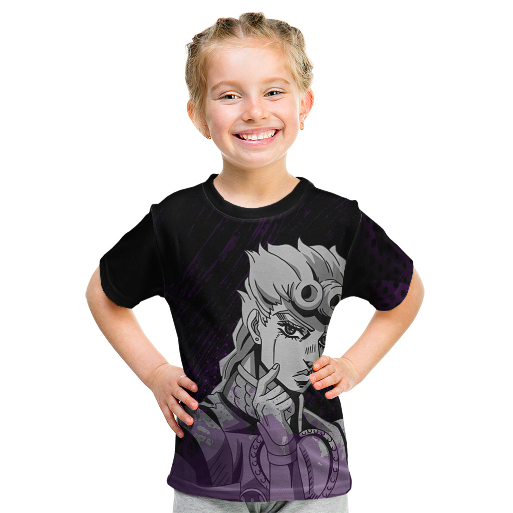 Giorno Giovanna Kid T Shirt JJBAs Anime Style