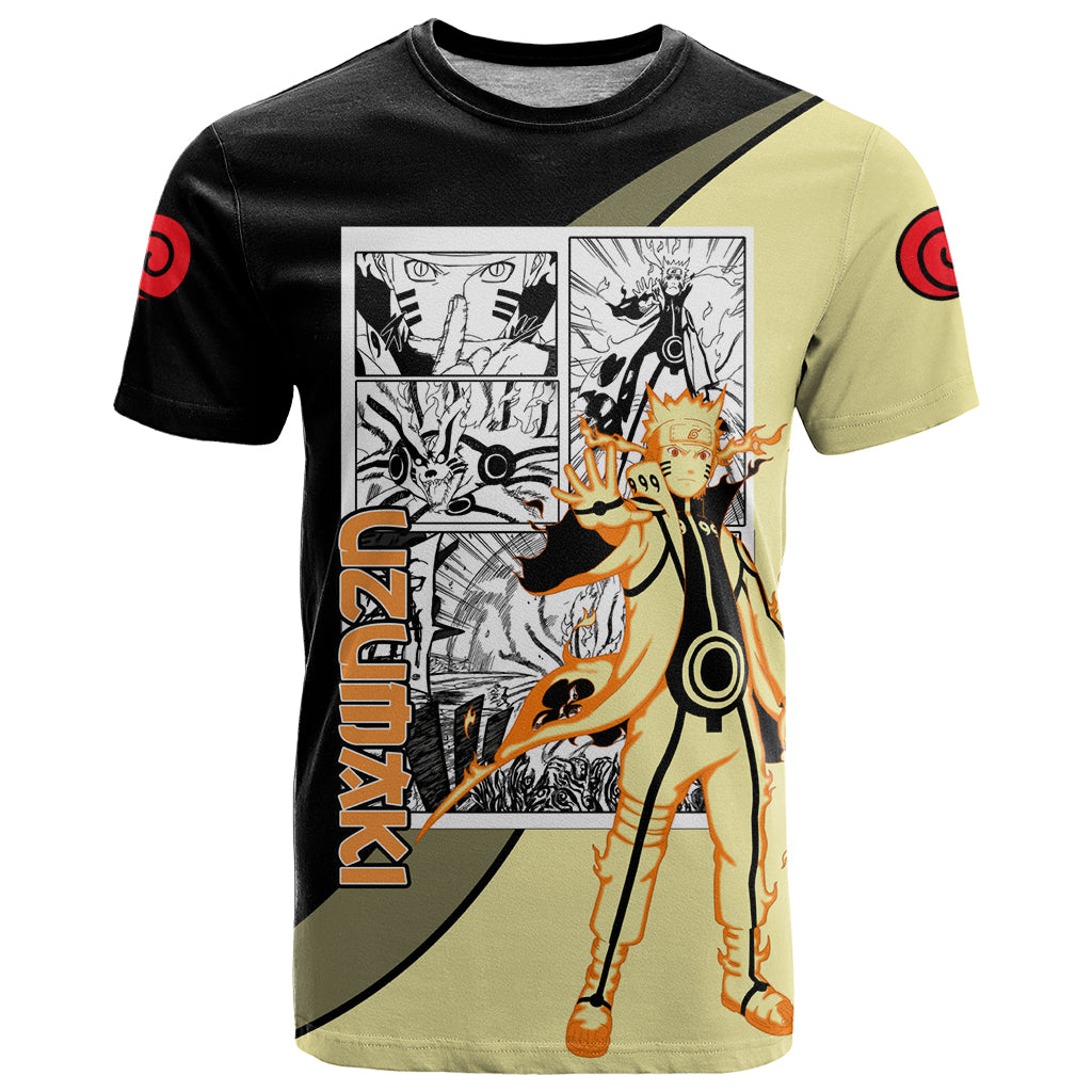 Nrt Uzumaki Bijuu - Naruto T Shirt Anime Mix Manga Style