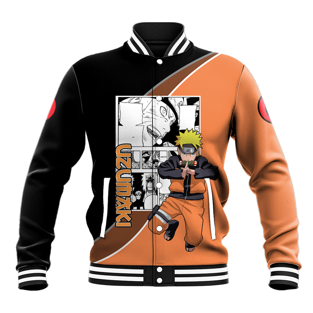 Nrt Uzumaki - Naruto Baseball Jacket Anime Mix Manga Style