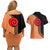 Nrt Uzumaki - Naruto Couples Matching Off Shoulder Short Dress and Hawaiian Shirt Anime Mix Manga Style