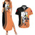 Nrt Uzumaki - Naruto Couples Matching Summer Maxi Dress and Hawaiian Shirt Anime Mix Manga Style