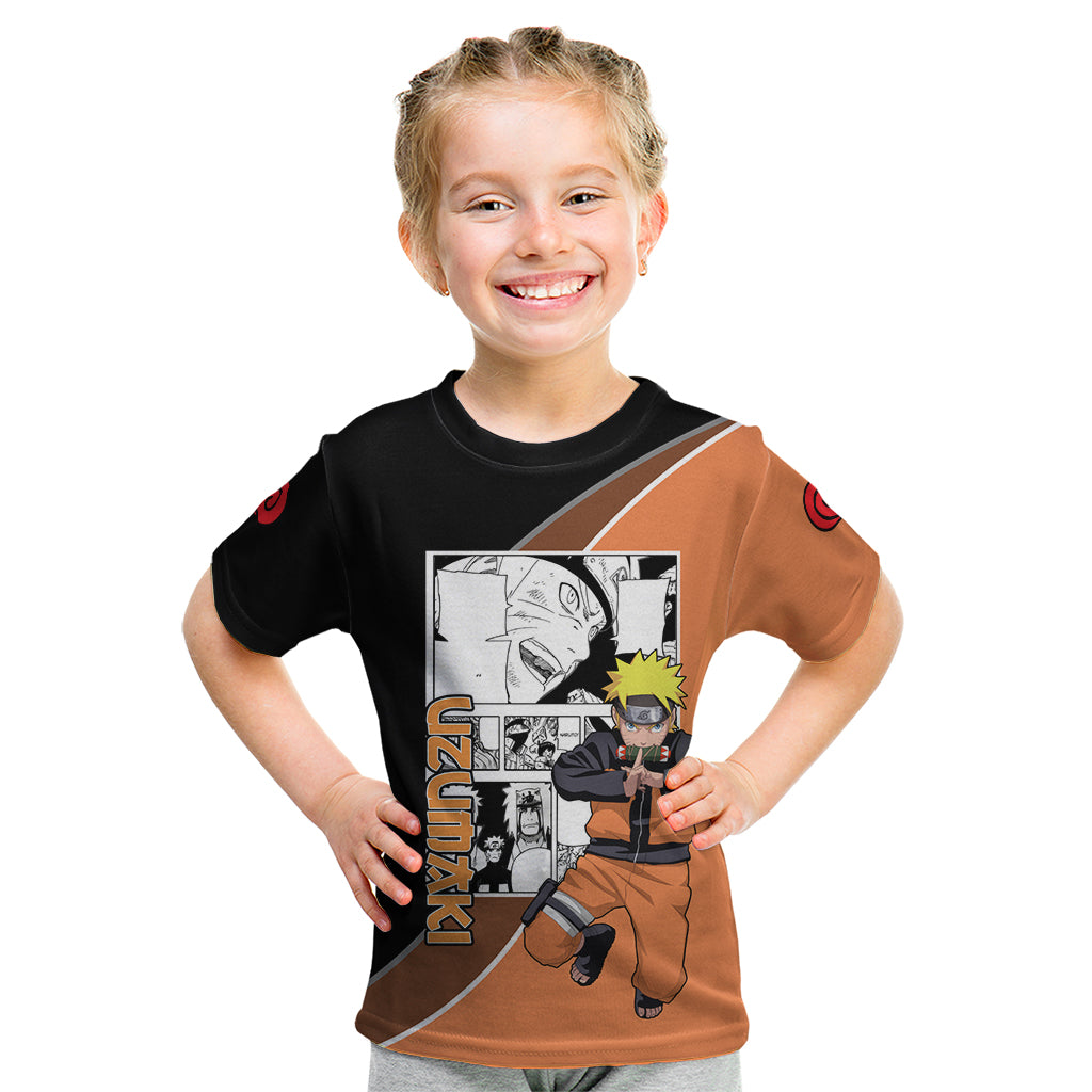 Nrt Uzumaki - Naruto Kid T Shirt Anime Mix Manga Style