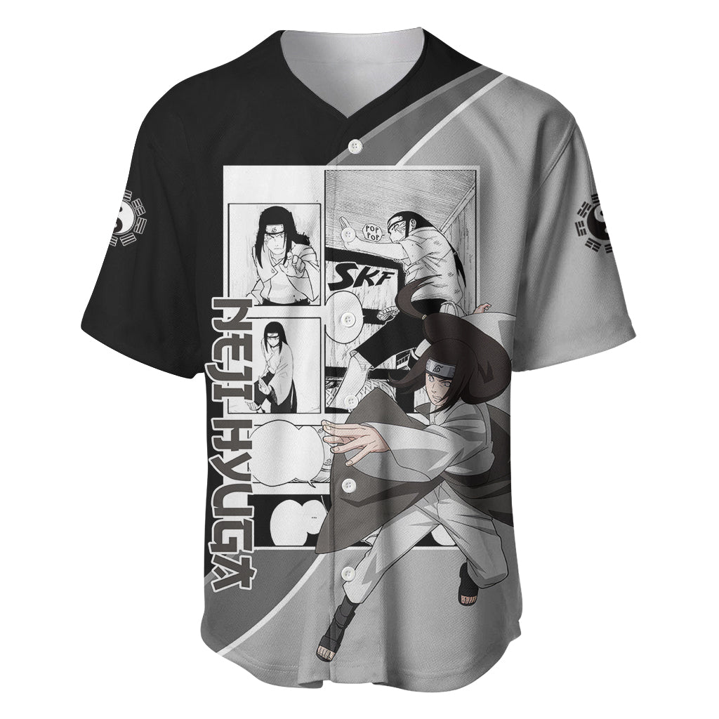 Neji Hyuga - Naruto Baseball Jersey Anime Mix Manga Style