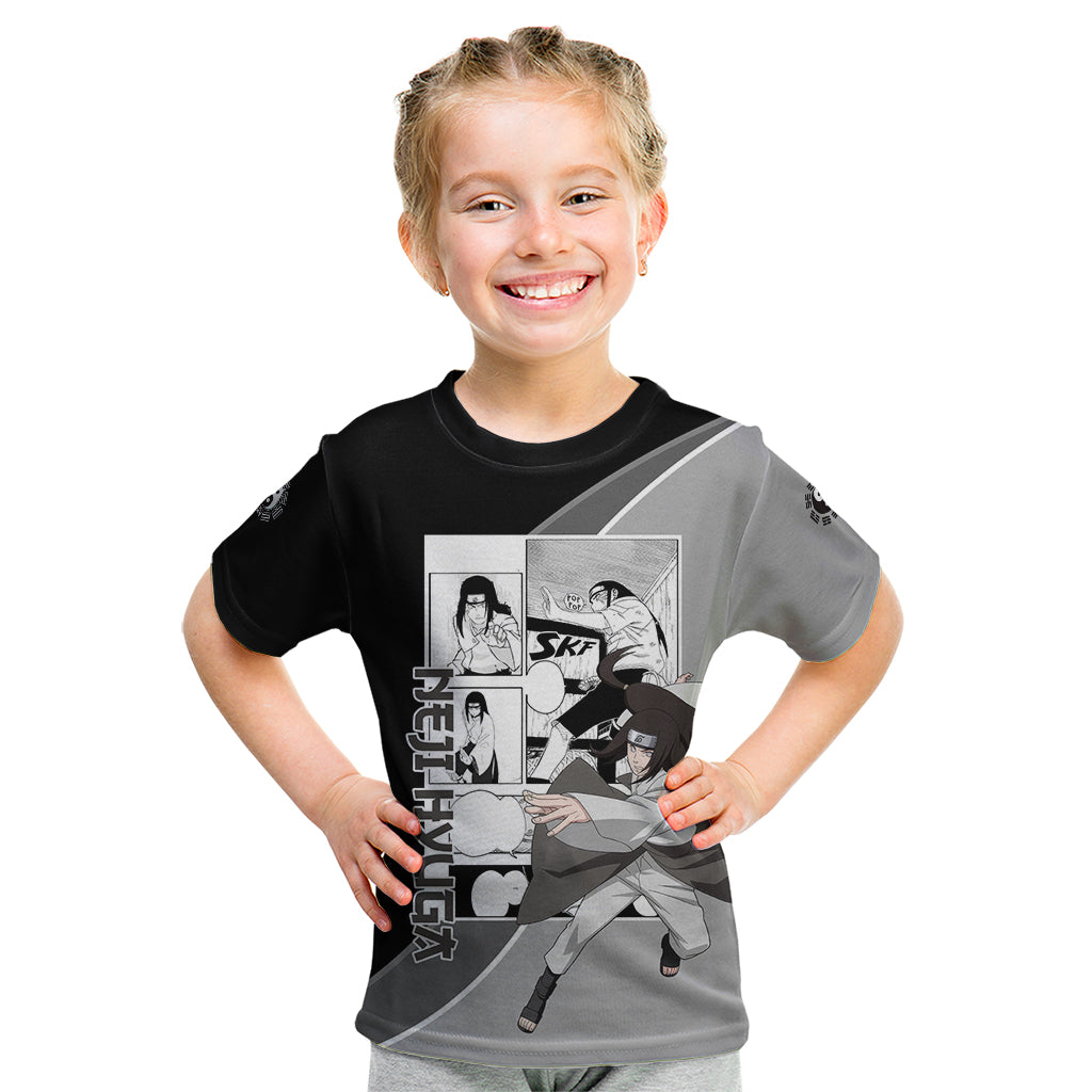 Neji Hyuga - Naruto Kid T Shirt Anime Mix Manga Style