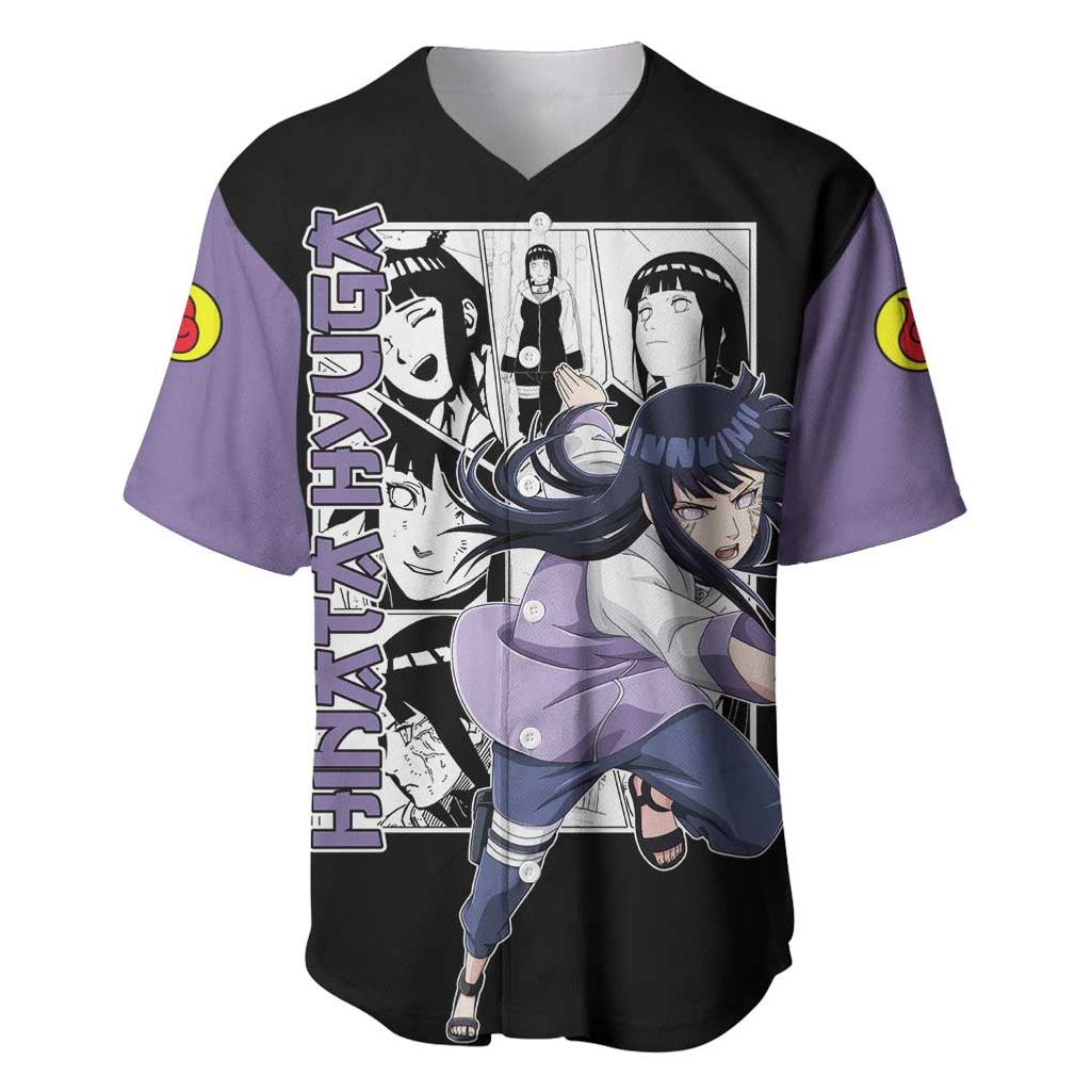 Hinata Hyuga - Naruto Baseball Jersey Anime Mix Manga Style